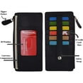 thumbnail image 4 of RFID Blocking Women's Wallet Vintage Leather All in One Card Case Holder Slim Wallet With a Card Protection Strap Black, 4 of 6