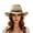 M158 Beige, variant on Beach Hats Women Summer Hiking Cowboy Lightweight Breathable Straw Sunhat With Drawstring Fashion Wear Outdoor Ladies Women Trendy Cap Beige