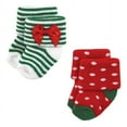 thumbnail image 3 of Hudson Baby Infant Girls Cotton Rich Newborn and Terry Socks, 12 Days Of Christmas Girl, 0-6 Months, 3 of 8