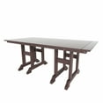 thumbnail image 5 of WestinTrends Malibu 6-Piece HDPE Outdoor Rectangle Dining Patio Table and Chairs Set, Dark Brown, 5 of 15