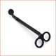 thumbnail image 1 of Cortadora de mechas para velas, cortadora de mechas, tijeras para mechas, cortadoras de mechas para velas, cortadoras de mechas de acero inoxidable (negro mate, 2 unidades), 1 of 5