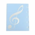 thumbnail image 1 of 1 Pce Dossier de Musique Partitions de Musique, Rangement de Chorale Musicale Support de Bande Dossier, Feuille Vierge Composition Musicale Manuscrit Personnel Papier Art Carnet de Musique Noir 20 Pages pour Bureau Affaires, 12"x10 Pouces, 1 of 9