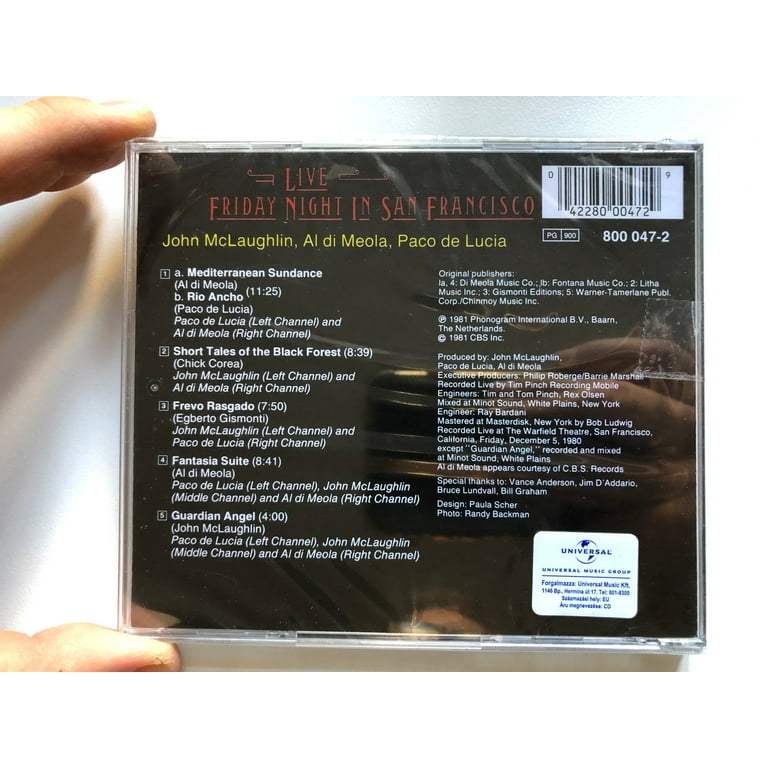 Friday Night in San Francisco (CD) - Walmart.com
