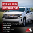 thumbnail image 3 of AMERICAN MODIFIED Grille w/ Lights for 19-21 Chevy Silverado 1500, Matte Black, 3 of 12
