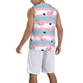 thumbnail image 2 of Naloa Flamingo1 Basketball Jersey Reversible Men's Mesh Athletic Sports Shirts Training Practice S-4XL3X-Large, 2 of 6