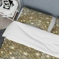 thumbnail image 4 of Designart 'Abstract Gold Mosaic' Mid-Century Modern Duvet Cover Set, 4 of 4