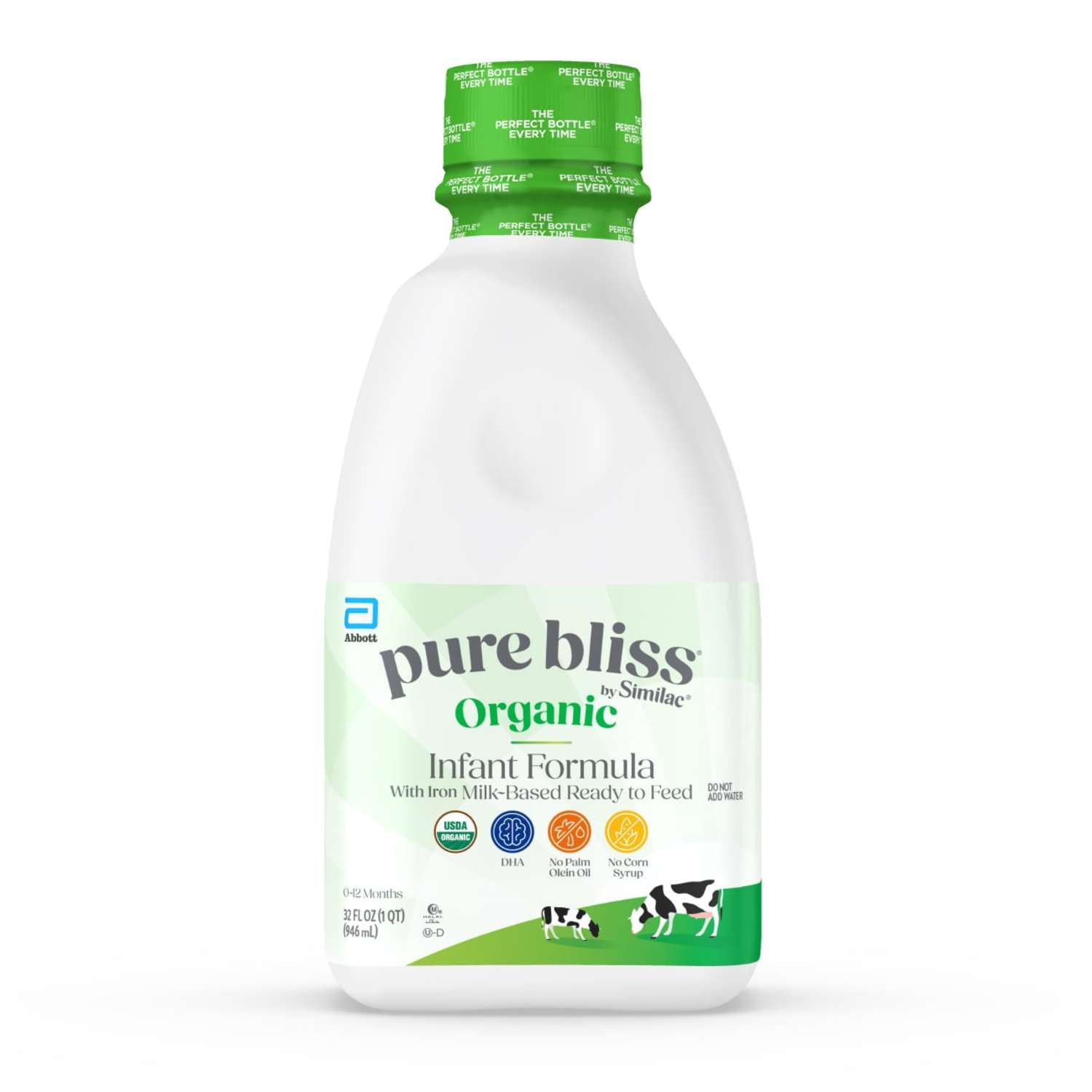 (6 pack) Pure Bliss by Similac Organic Infant Formula Ready to Feed, 32-fl-oz Bottle