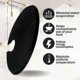 thumbnail image 2 of Universal Silicone Sous Vide Lid for 10.5" Stock Pots - Cookware Cover, Black, 2 of 2