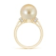 thumbnail image 2 of ANGARA Golden South Sea Cultured Pearl Collar Ring with Diamonds in 14K Yellow Gold for Women | June Birthstone, Birthday, Anniversary, Jewelry Gift for Women | Pearl Ring, 2 of 9