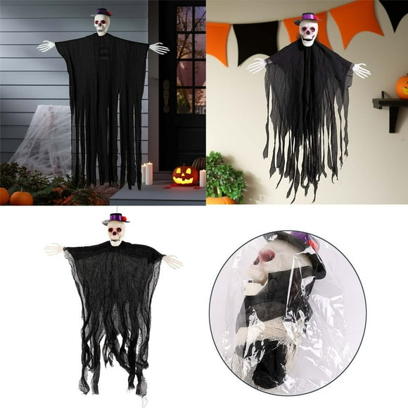 Décorations d'Halloween Suspendues Petites Suspensions Visage Suspendu Décoration d'Halloween Extérieure Intérieure Guirlande de Perles Pendentif Pierres Précieuses et Perles pour Fabrication de Bijoux Guirlande Transparente pour Suspendre