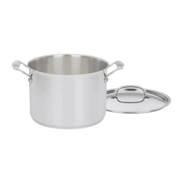 Olla Stockpot Cuisinart Chef's Classic de acero inoxidable de 8 litros con tapa