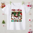 thumbnail image 5 of Camiseta navideña con estampado de ciervos para niños, ropa para primos, camisetas para niño y niña, atuendo de fiesta, camisetas a juego para hermanos, 5 of 5