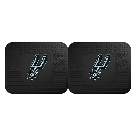 Heavy Duty Spur Gear - NBA San Antonio Spurs Heavy Duty Rear Car Floor Mats, 2-Piece Set
