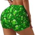 thumbnail image 2 of Xecao St Patrick's Day2 Print Workout Shorts for Women Soft Smooth Gym Yoga Scrunch Active Tennis Workout Running Shorts, 2 of 9