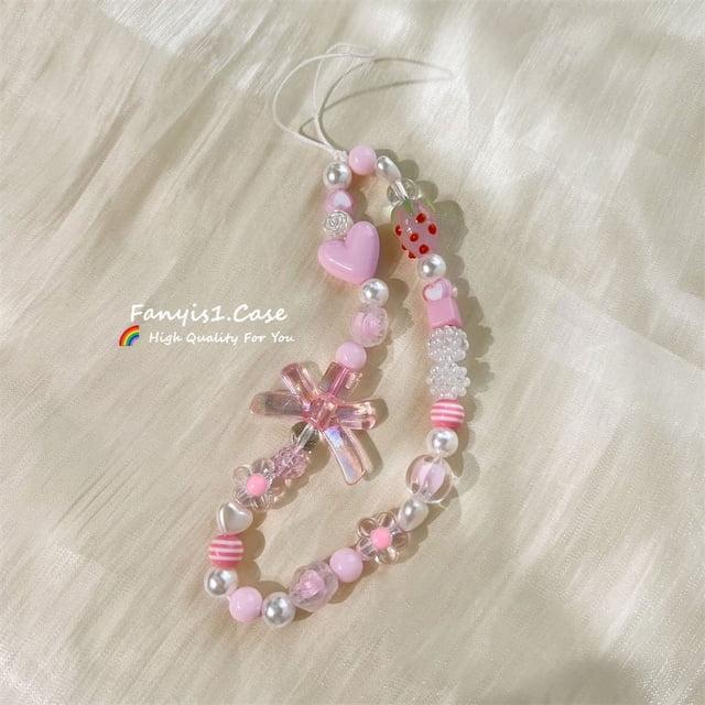 Compatible Con Samsung A14 A13 A12 A53 A51 A52 A03 A04E A50 A30S A32 A34 A22 A23 A54 A24 A33 A30S Lovely Pink Transparente Funda Protectora Suave De Cadena