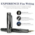 thumbnail image 2 of 1PC Luxury Fountain Pen Medium Nib Pen with Twist Converter Use with Standard Ink, Metal Calligraphy Fountain Pens Smooth Writing Drawing Journal Executive Business Pens Classy STONEGO Stationery Gift, 2 of 6