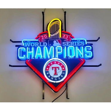 Queen Sense 17"x17" For Texas's Sports League Rangers 2023 Champions Neon Sign HD Vivid Printing Handmade Artwork Neon Light 120TR23CVVD