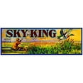 thumbnail image 3 of Anonymous 14x8 Black Modern Framed Museum Art Print Titled - Sky King Brand Citrus Label (1930-1950), 3 of 5