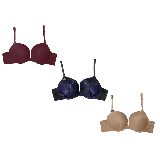 Paquete 3 Brasier Doble Push Up Tatys Fashion Aumenta Hasta 2 Tallas Tatys Fashion 6057-1