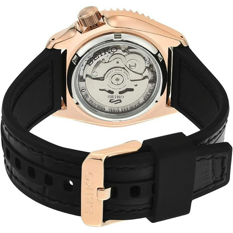 Seiko 5 Sports Men's Watch SRPD76K1, Automatic, Rose Gold-Tone