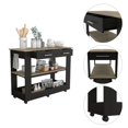 thumbnail image 5 of FM FURNITURE Brooklyn 46 Kitchen Island Black Oak Engineered Wood, 5 of 6