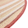 thumbnail image 6 of Unique Loom Baja Outdoor Collection Area Rug - Coronado (5' 3" Round Burgundy/Ivory), 6 of 7