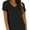 Black, variant on Womens Summer Sleeve V Neck Casual Tops Tshirts
