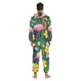 thumbnail image 4 of FORMRS Onesies Pajama for Adults Unisex Hoodie Winter Jumpsuit One Piece Sleepwear, Sizes S-2XL, Pink Flamingo Pattern, 4 of 7