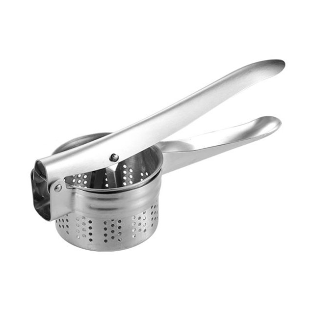 JIEMUCES Stainless Steel Vegetable Water Squeezer Fruit Squeezing Tool Large Capacity Potato Ricer Press Multipurpose Juicer for Zucchini Cucumbers Kitchen Gadget