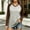 A#Brown, variant on Women's Solid Color V Neck Raglan Long Sleeve Casual Layering T Shirt Top,Blue,Women's Plus Size M