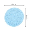 thumbnail image 4 of Unique Bargains 5 Pcs Compressed Facial Sponge Lightweight Round Reusable Cleansing Puff Blue, 4 of 5