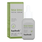 Baebody Critically Acclaimed Tea Tree Oil for Skin & Face Serum with Retinol, Vitamin C, Rosehip Oil, Niacinamide, 1 oz