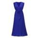 thumbnail image 1 of Vestido de playa plisado de gasa para mujer - Manga con volantes, corte ajustado, color liso, tallas S-XXL, para fiestas de verano/bodas, largo 140 cm, 1 of 7