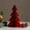 A, variant on Christmas Desktop Tree Decoration - 9.84x3.54 Inch Paper Craft Holiday Scene Prop for Tabletop Display and Photo Shooting
