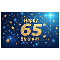 thumbnail image 4 of LUUFILx Elegant 65th Birthday Backdrop Banner Decorations for Party Supplies Photography Props Golden Glitter Background Happy Celebration Anniversary, 4 of 9