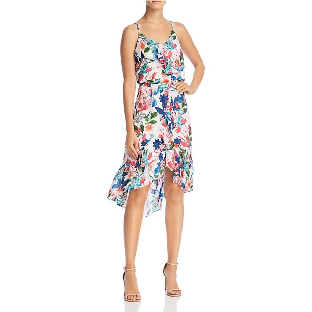 Parker Womens Saylor Vestido acampanado, multicolor, grande Parker Alinear