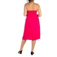 thumbnail image 2 of 24seven Comfort Apparel Plus Size Knee Length Strapless Mini Dress, 2 of 4