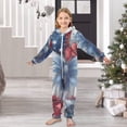 thumbnail image 6 of Butterfly and Flowers One Piece Pajamas Soft Jumpsuit Cozy Sleep and Play Romper Zipper and Pockets 13-14Y, 6 of 8