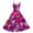 Watermelon Red, variant on Fashion Valentine's Day Dress For Women Printed Off-Shoulder Sleeveless Dress Watermelon Red 2XL