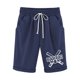 thumbnail image 1 of Pantalones Cortos de Verano para las Mujeres de Cintura Alta Estampado Elástico Cordón de Cintura, Casual Bolsillos Pantalones de Pijama, 1 of 3