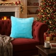 thumbnail image 5 of Tuvgenk Decorative Pillow Covers Stain Protection Blue 17x17 Pillow Covers Fluf Square Decorative Cotton Sofa Pillow Covers, 5 of 7