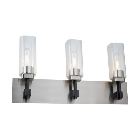 Artcraft Lighting Arlington Collection 3Light Bathroom Vanity Fixture Satin Nickel