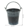 thumbnail image 2 of PAMINGONO 3pcs Black Bucket Simple Design Small Buckets with Handles Garden, 2 of 6