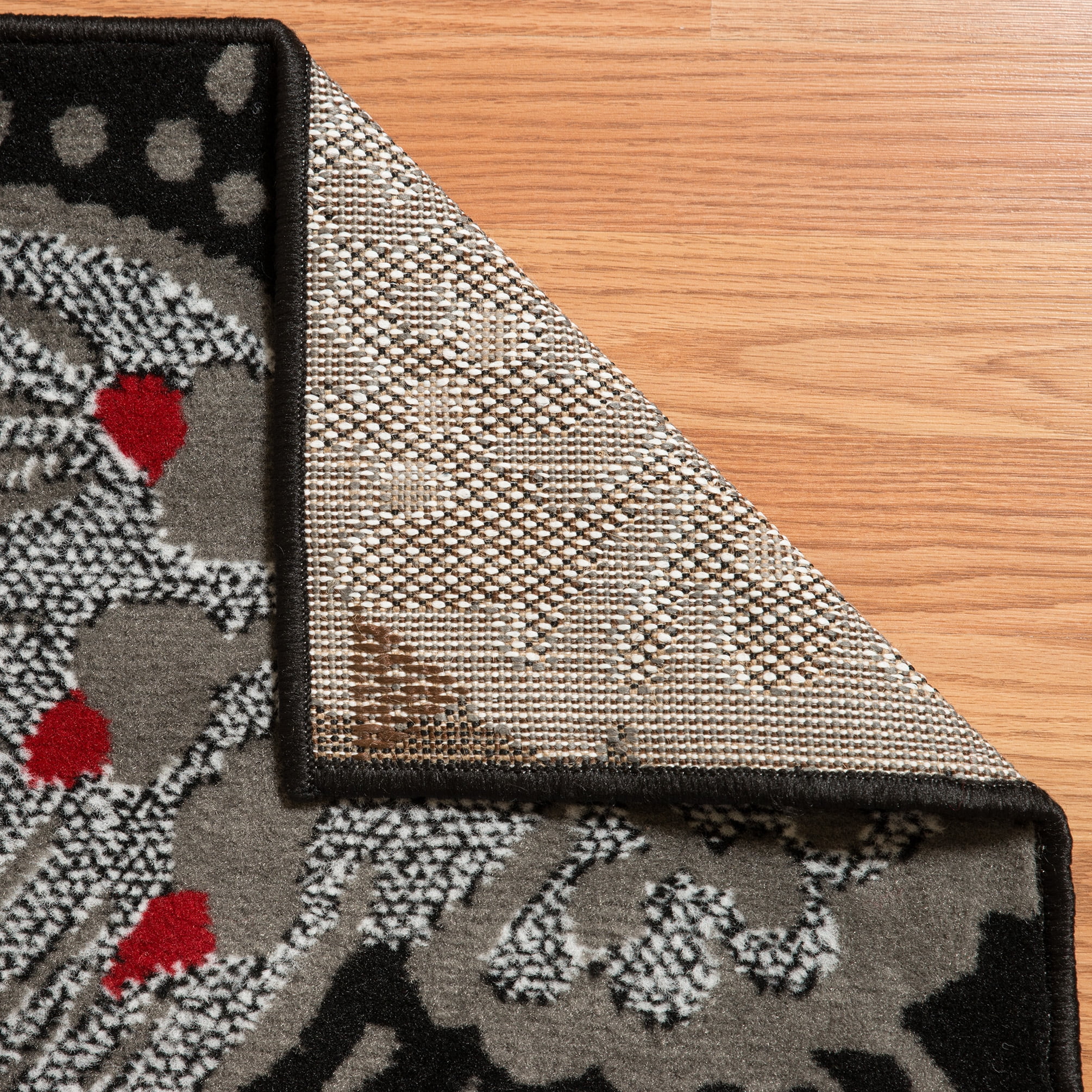 United Weavers Plaza Gina Runner Rug, Paisley Pattern, Black, 2'3 X 7'2"