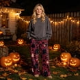thumbnail image 2 of Halloween Sweatpants for Women Wide Leg Baggy Y2K Print Fall 2026 Casual Joggers Lounge Pants Pajama Holiday Costume Outfits with Pockets,S,Deep Red, 2 of 6