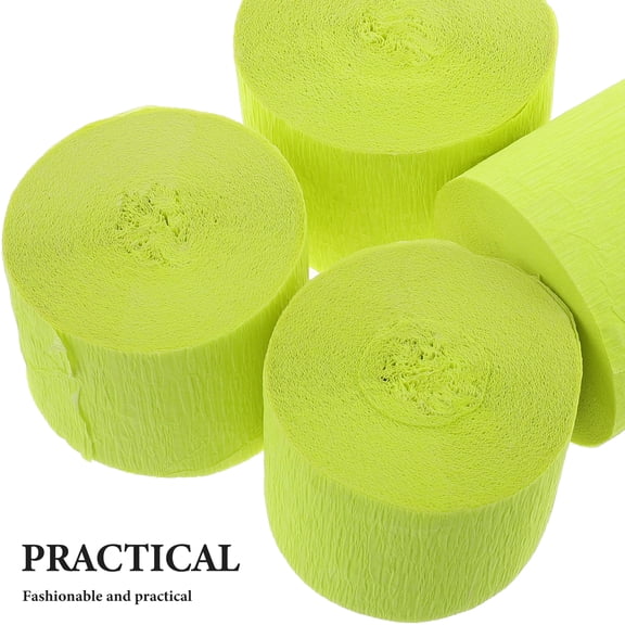 STRANDCHIC 4Pcs Green Streamers For Decorative DIY Crafting And Party Decorations