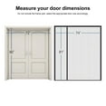 thumbnail image 4 of Opvise 74x81-Inch Left Right Side Opening Wide Magnetic Screen Door Heavy Duty Magnetic Closure Reversible Sliding Mesh Door Screen Fits 72x80-inch Doors, 4 of 7