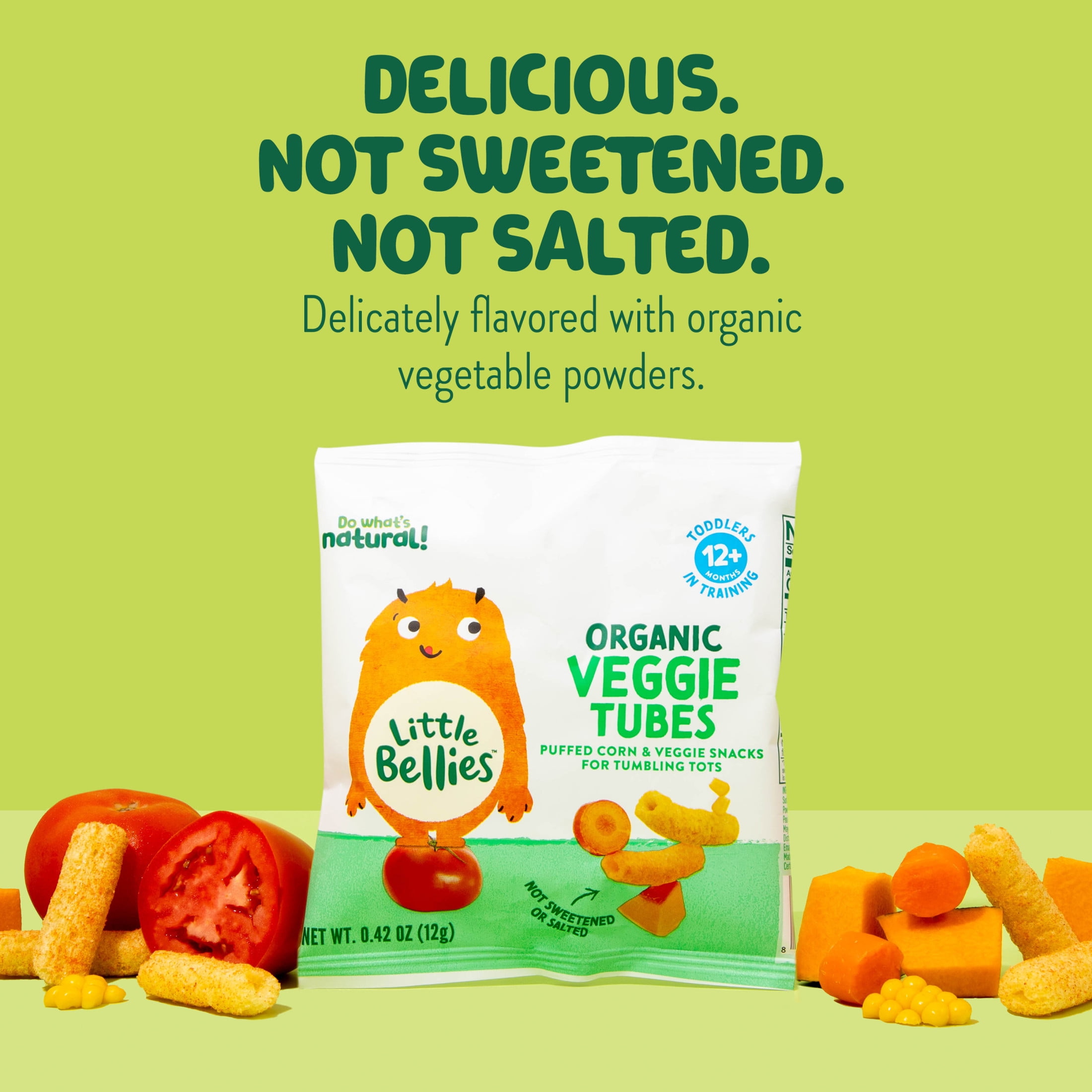 (2 pack) Little Bellies Organic Veggie Tubes, 0.42 oz