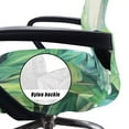 thumbnail image 5 of ZIATUBLES Modern Universal Rotating Chair Cover Machine Washable Stretch Spandex Fabric Office Chair Cover with Snap Button Stylish Furniture Protector Cover, L, Monstera, 5 of 7