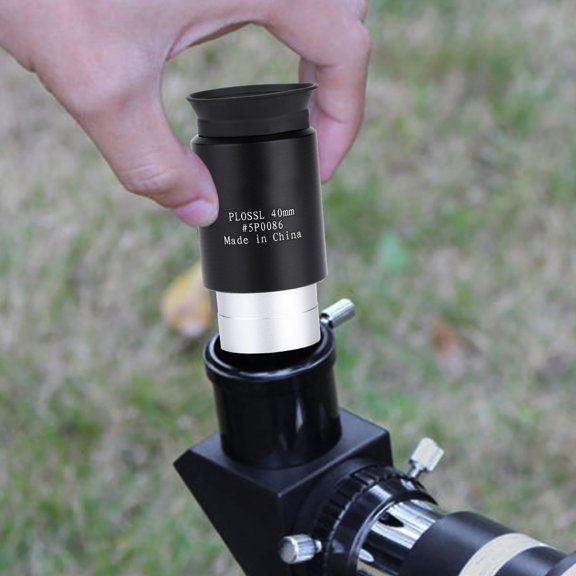 Ocular de telescopio de 1,25 pulgadas, 40 mm de longitud, Vidrio ácticto Totalmento recurierto y cuerpo de metal para telescopio astronómico, claridad e imagen, fácil